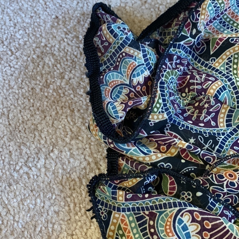 LULAROE Lindsay Paisley Open Front Sheer Cardigan Size Small EUC - Picture 4 of 4